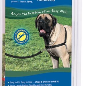 Easy walk large Dog Harness - Black